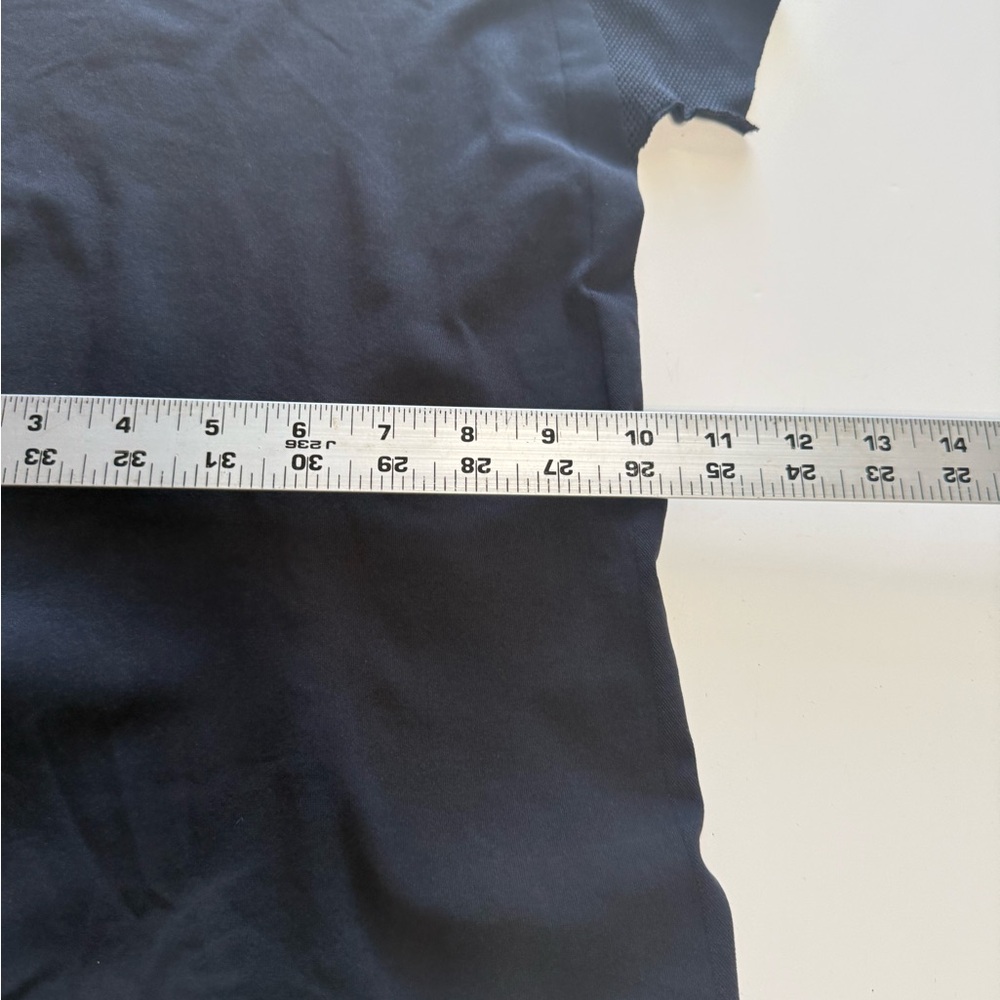 Prada Girocollo Jersey Intero Short Sleeve Top | Size S | Dark Blue / Black - Picture 13 of 15